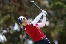 米女子ゴルフ、吉田が８位発進