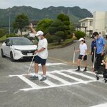 ＥＶ走行音の違い確認　宇都宮の盲学校で交通安全教室　視覚障害者の安全確…