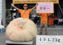 巨大カボチャ 優勝は４９４キロ