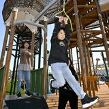 リスになりきって「どんぐりの森」を探検　茂木のＭＲＭに新しい空中アスレチックOPEN