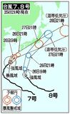 「ダブル台風」北上
