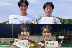 栃木県高校総体・ソフトテニス個人　男子は並木・上山組（宇短付）が優勝、…