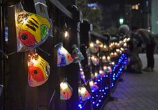 宇都宮市中心部でイルミネーション