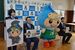 安全安心アンバサダーを委嘱されたなかちゃん（右から２人目）