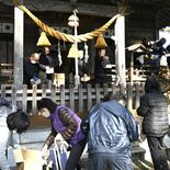 人気ＣＭ「三太郎シリーズ」シリーズのロケ地で豆まき　茂木・荒橿神社で恒…