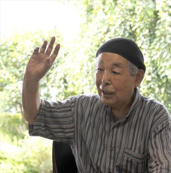 中学２年生の時、国鉄（現ＪＲ）宇都宮駅近くの工場で受けた機銃掃射の恐怖を振り返る大谷津吉男さん