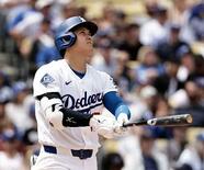 大谷、2戦連続先頭アーチ