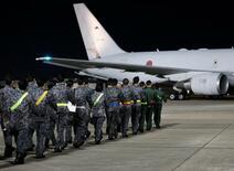 空自機がモルディブへ出発