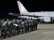 空自機がモルディブへ出発