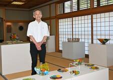 色彩の重なり ガラスで表現