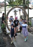 半年間のけがれを祓う 茅の輪くぐり 佐野