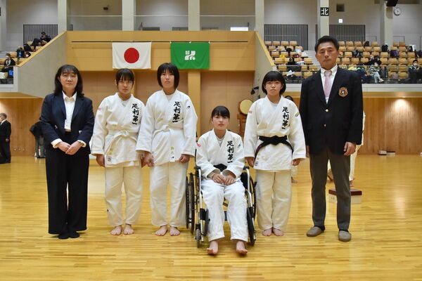 柔道女子団体優勝の足利一