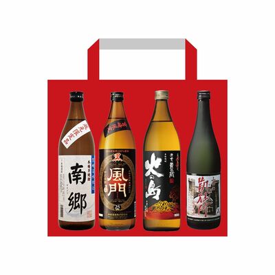 「九州物産展」で販売されている芋焼酎の「お楽しみ袋」