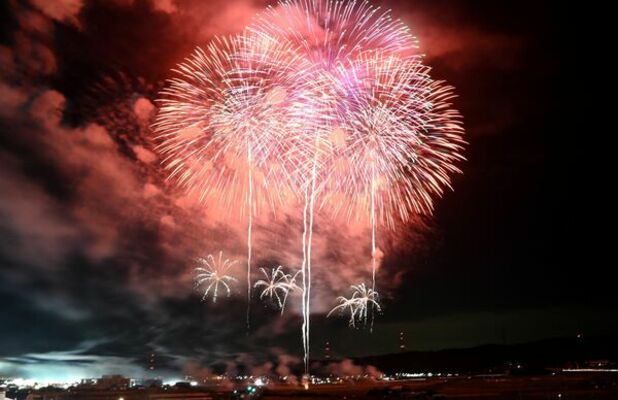 2022年の「やいた花火大会」