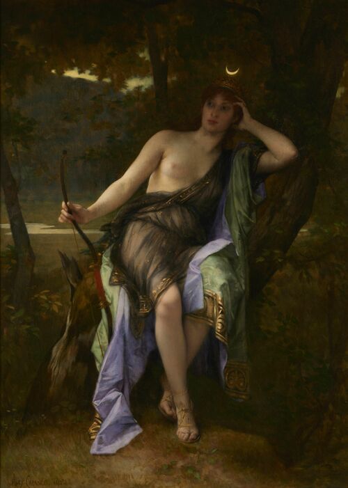 アレクサンドル・カバネル「狩の女神ディアナ」（１８８２年）