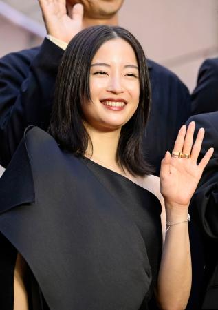 イベントに登場した広瀬すず=東京都港区