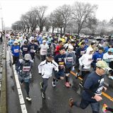 さくら市マラソン、雪の中健脚競う　　全国から1242人出場