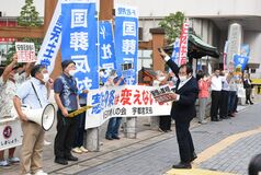 安倍氏国葬「法令上の根拠ない」　栃木県内各地で反対運動
