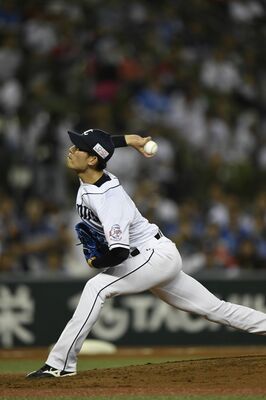 発熱により巨人戦を先発回避した今井。プロとしての自己管理の重要性を痛感した＝2019年６月４日の広島戦より、メットライフドーム