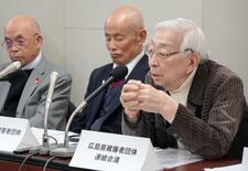 被爆者ら仏マクロン大統領に抗議