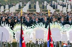 北朝鮮で金永南氏の国葬