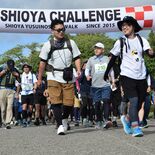 自然や景色 歩いて満喫　塩谷湧水の里ウォークに833人