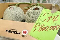 「夕張メロン」２玉５８０万円