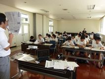 ボランティア活動学ぶ　市貝中