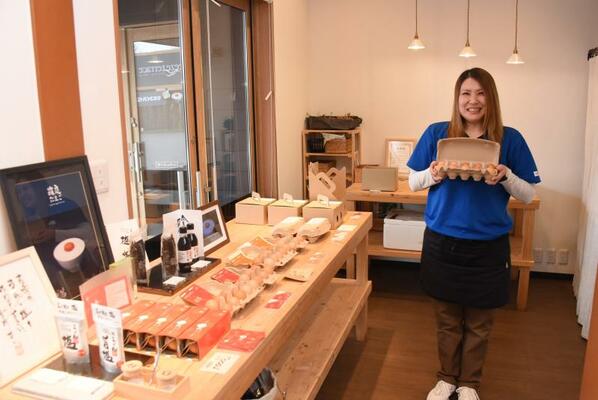 「箱庭たまご」の店内