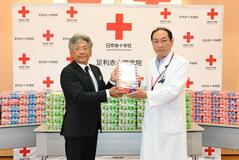 足利日赤病院に ヤクルト６千本