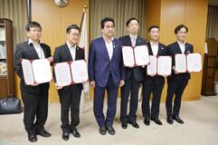 災害備蓄拠点の５自治体と協定