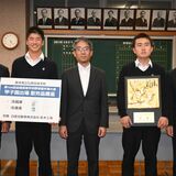甲子園出場の石橋高校へ冷蔵庫　日産栃木工場が寄贈