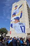 ドジャース所属３日本人の壁画