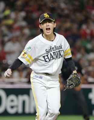 　７回無失点で４勝目を挙げたソフトバンク・大津＝みずほペイペイドーム