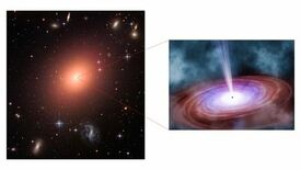 宇宙最遠方の「死にゆく巨大銀河」で輝く巨大ブラックホール