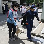ペット対応など確認　小山市が避難所運営訓練　電気自動車から給電も
