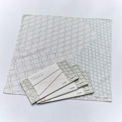 　京都大が一般販売を目指す、「金属有機構造体」をモチーフとしたハンカチ（京都大アイセムス提供）