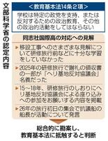自主尊重 一転し「偏向」