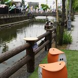栃木・巴波川沿道で社会実験　街なかに休憩所設置
