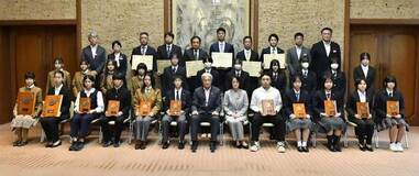 中・高生全国Ｖ 知事表彰