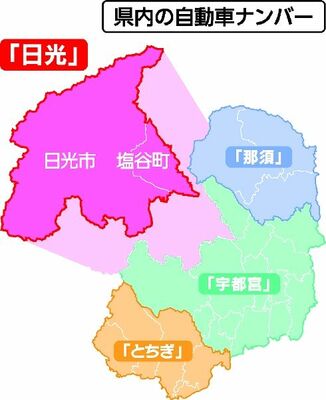 県内の自動車ナンバー