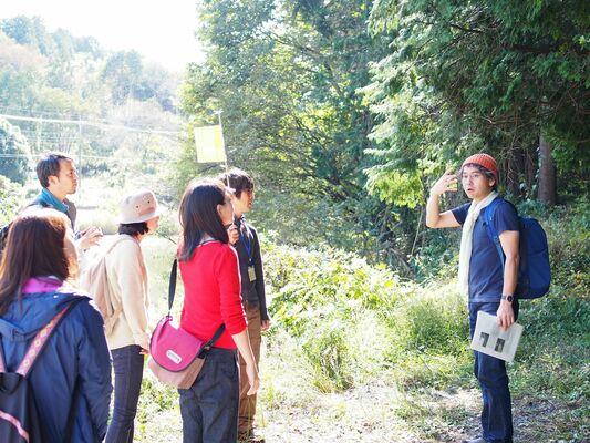 ２０１６年度に益子町内で行われたツアーの様子