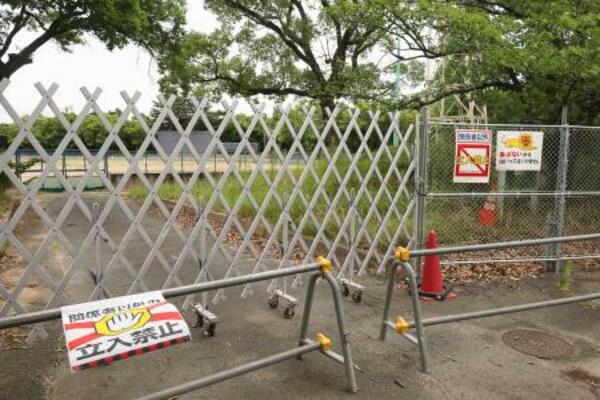 　愛知県豊橋市の新アリーナ整備予定地＝７月