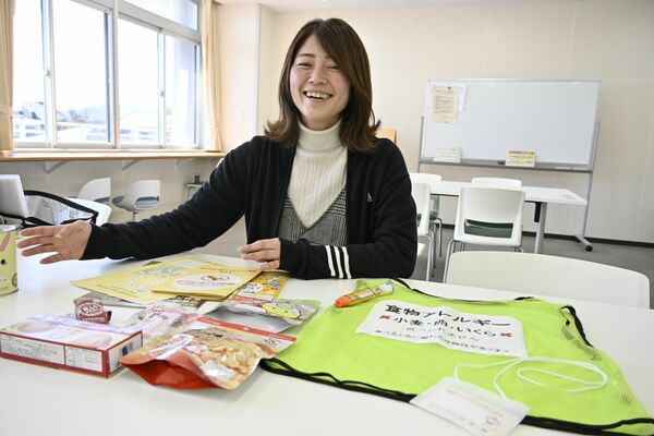 食物アレルギーがある子の災害時の備えなどを教えてくれた大森さん