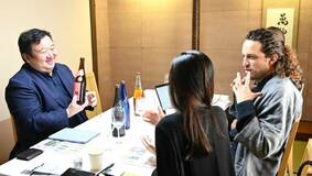 海外バイヤーに酒をPR