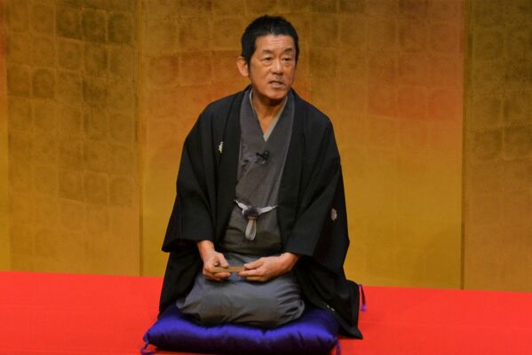 2017年01月24日、特別講座する三遊亭円楽さん＝小山市駅東通り２丁目
