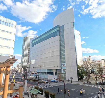 宇都宮パルコ跡＝31日午後２時35分、宇都宮市馬場通り１丁目