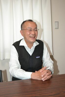 遊水地保全に対する思いを語る青木理事長