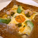 そば香る、モチッと食感　海老とアボカドのガレット　ｃｈｌｏé　ＬＵＮＣＨ（宇都宮）