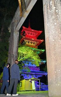 日光の社寺がライトアップ